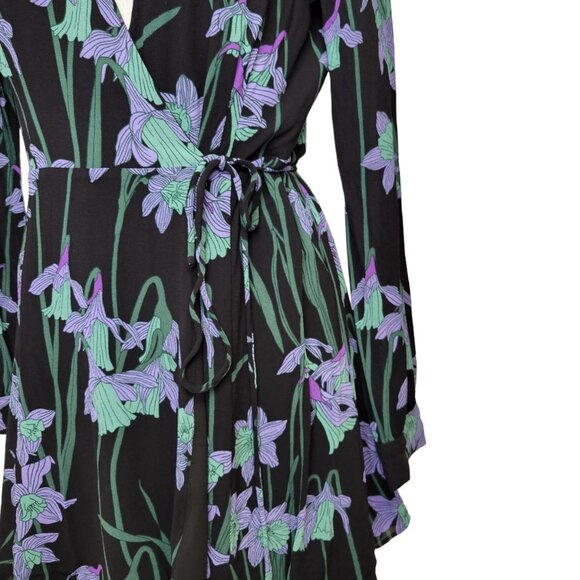 Aritzia Sunday Best Alexi Mini Wrap Dress Size 4 - Picture 7 of 9